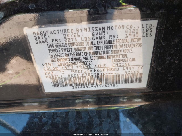 2026 NISSAN SENTRA SR 9