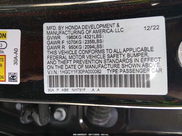 2023 HONDA ACCORD EX 9