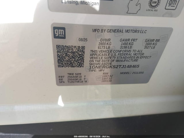 2026 CHEVROLET TRAVERSE FWD LT 9