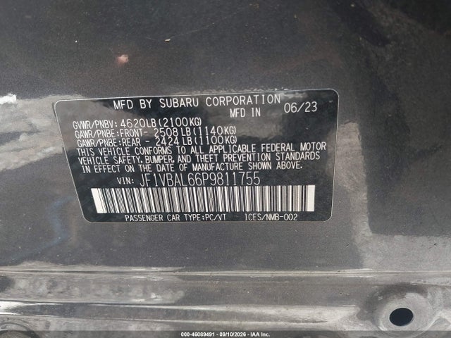 2023 SUBARU WRX LIMITED 9
