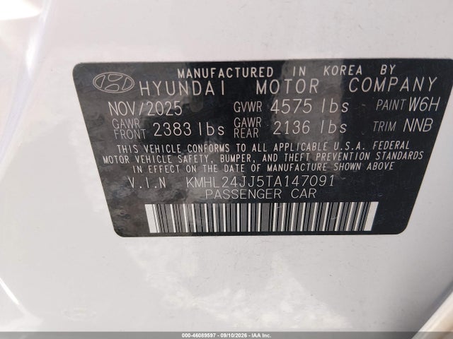 2026 HYUNDAI SONATA HYBRID BLUE 9