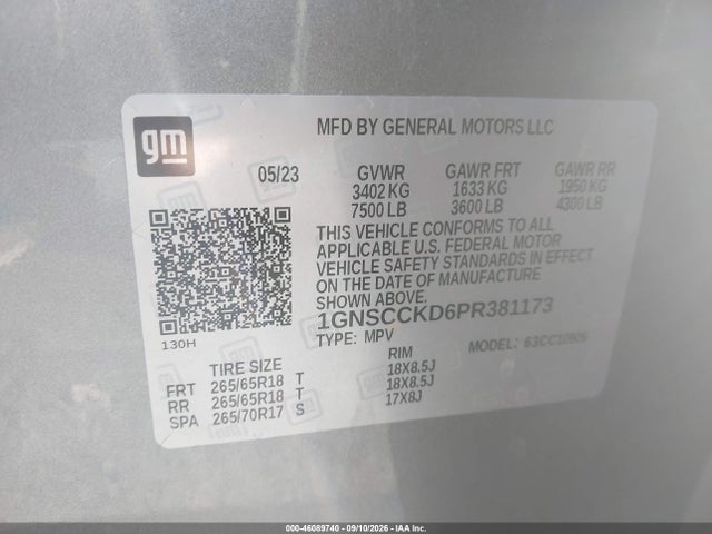 2023 CHEVROLET SUBURBAN 2WD LT 9