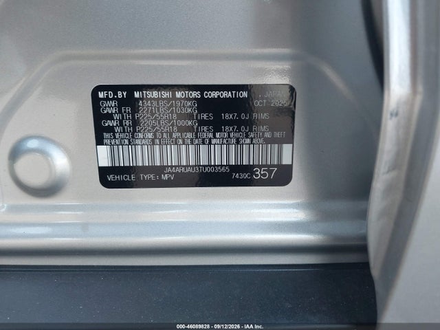 2026 MITSUBISHI OUTLANDER SPORT 2.0 ES/2.0 LE/2.0 RALLIART/2.0 S/2.0 SE/2.0 TRAIL EDITION 9