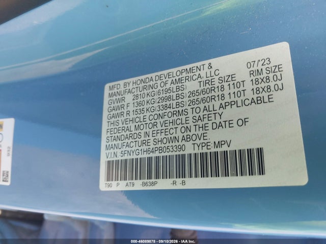 2023 HONDA PILOT AWD TRAILSPORT 9