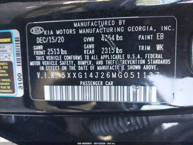 2021 KIA K5 LXS 9