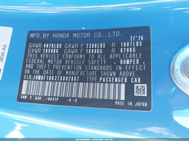 2026 HONDA PRELUDE HYBRID 9