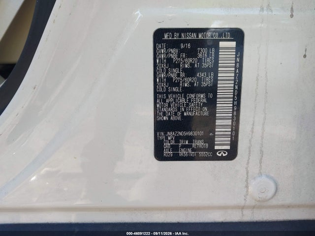 2017 INFINITI QX80 9