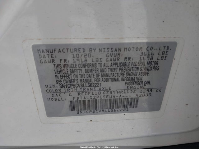 2020 NISSAN KICKS SV XTRONIC CVT 9
