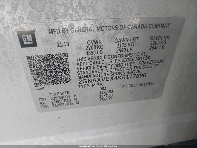 2019 CHEVROLET EQUINOX LT 9