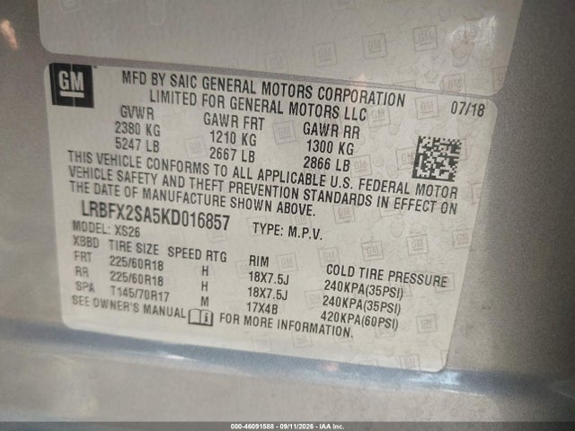 2019 BUICK ENVISION AWD ESSENCE 9