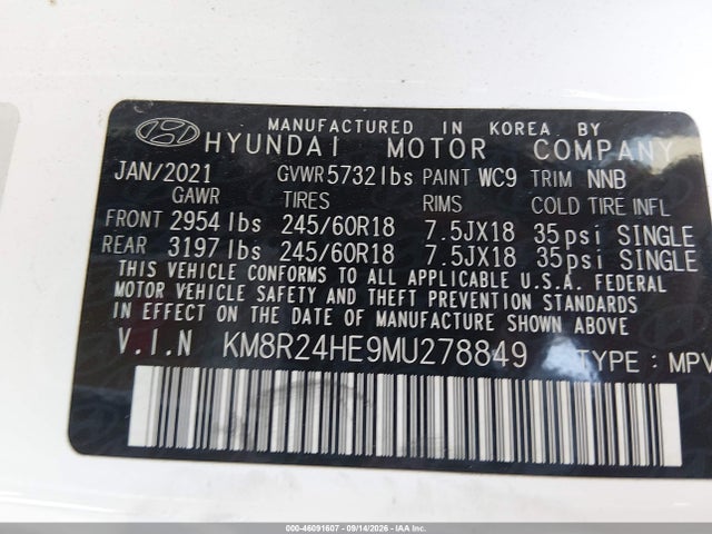 2021 HYUNDAI PALISADE SEL 9