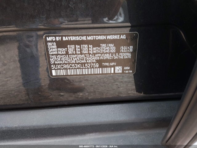 2019 BMW X5 XDRIVE40I 9