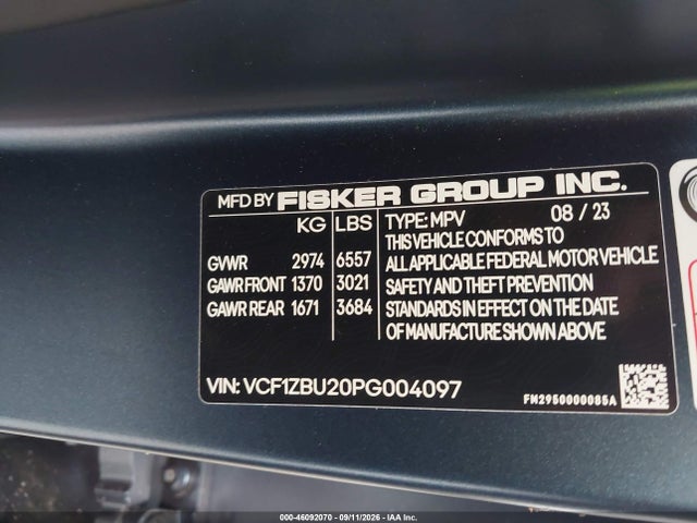 2023 FISKER INC. OCEAN OCEAN ONE 9