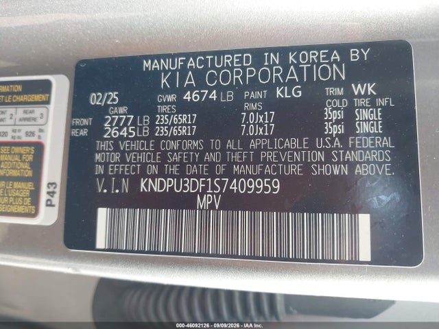 2025 KIA SPORTAGE LX 9