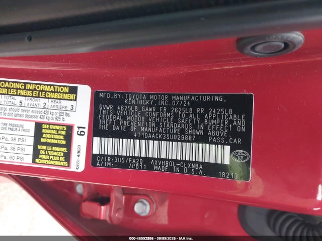 2025 TOYOTA CAMRY LE 9