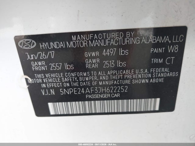 2018 HYUNDAI SONATA SE 9