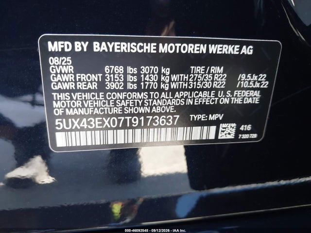 2026 BMW X6 M60I 9