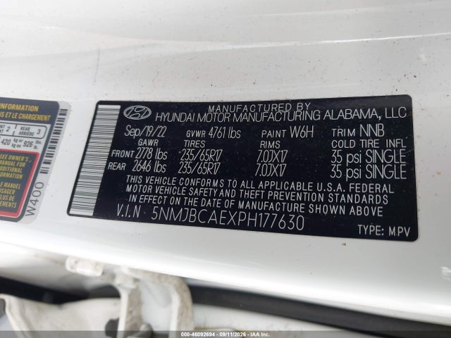 2023 HYUNDAI TUCSON SEL 9