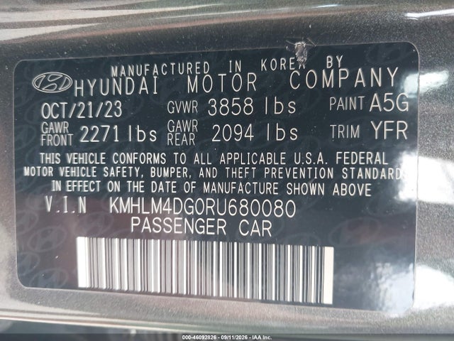 2024 HYUNDAI ELANTRA SEL 9