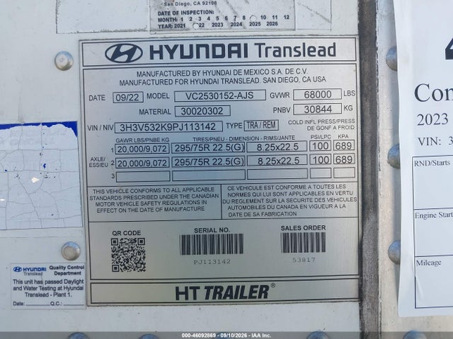 2023 HYUNDAI TRANSLEAD INC UNKNOWN 9