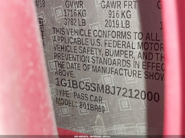 2018 CHEVROLET CRUZE LS AUTO 9