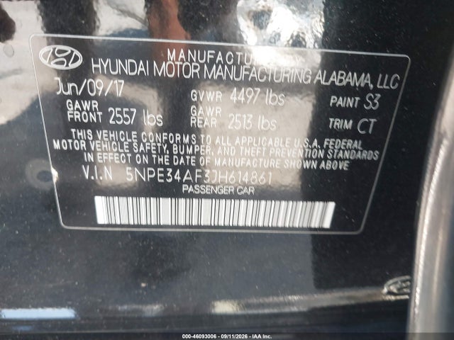 2018 HYUNDAI SONATA SPORT 9