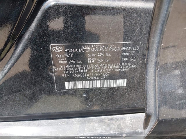 2019 HYUNDAI SONATA SE 9