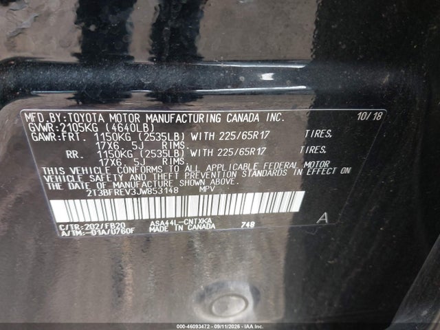 2018 TOYOTA RAV4 LE 9