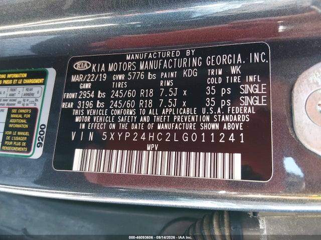 2020 KIA TELLURIDE LX 9