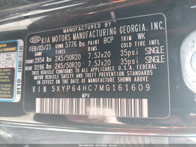 2021 KIA TELLURIDE S 9