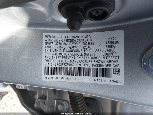 2021 HONDA CIVIC SPORT 9