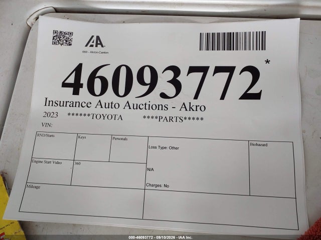2023 ******TOYOTA TACOMA PARTS ****PARTS***** 9