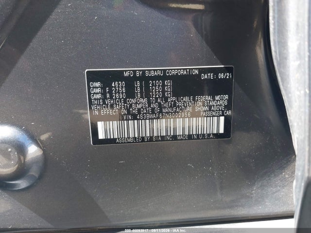 2022 SUBARU LEGACY PREMIUM 9