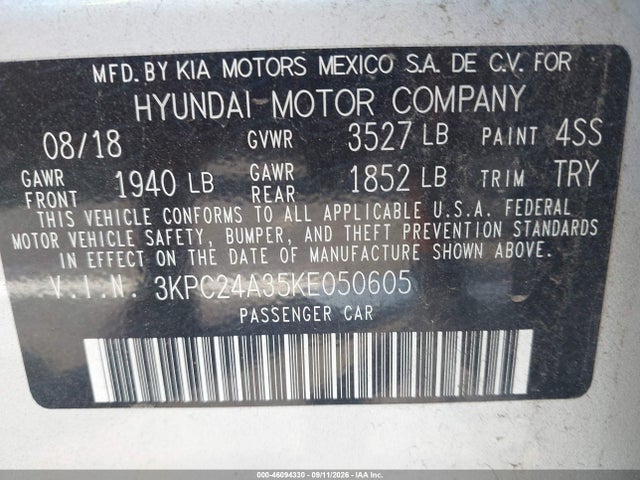 2019 HYUNDAI ACCENT SE 9