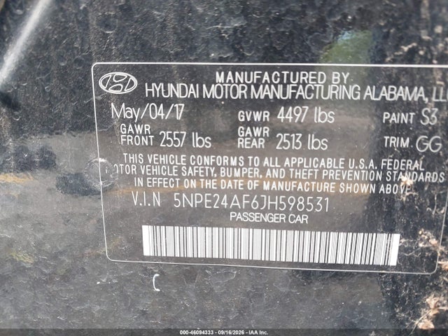 2018 HYUNDAI SONATA SE 9