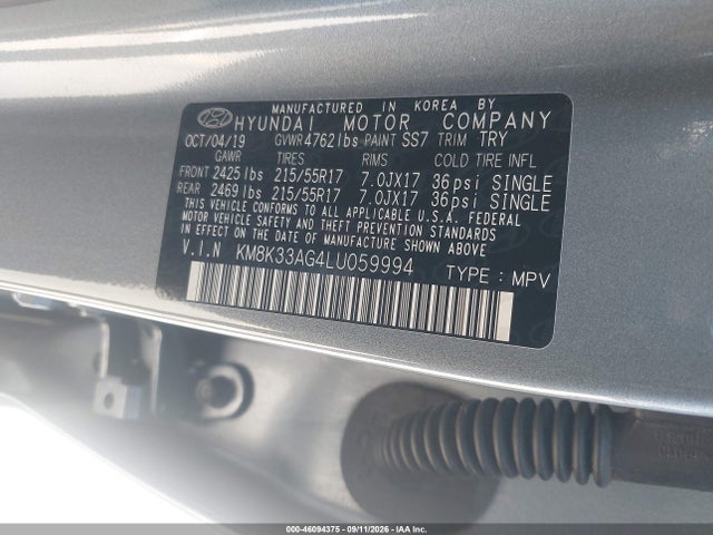 2020 HYUNDAI KONA ELECTRIC LIMITED 9