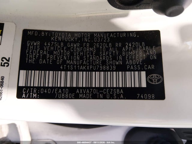 2023 TOYOTA CAMRY SE 9