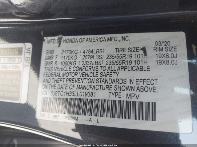 2020 ACURA RDX STANDARD 9
