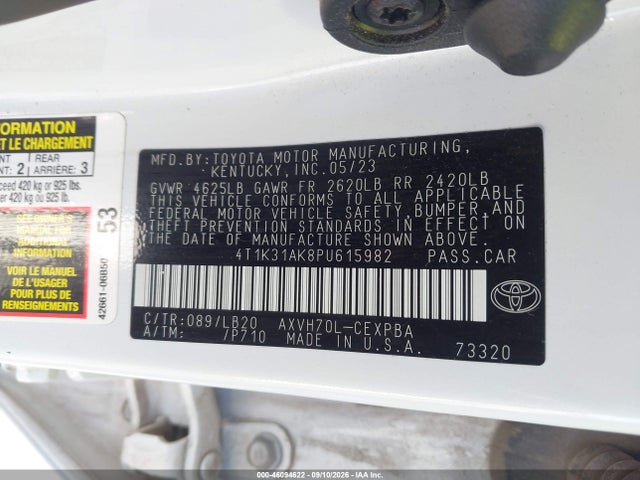 2023 TOYOTA CAMRY XSE HYBRID 9