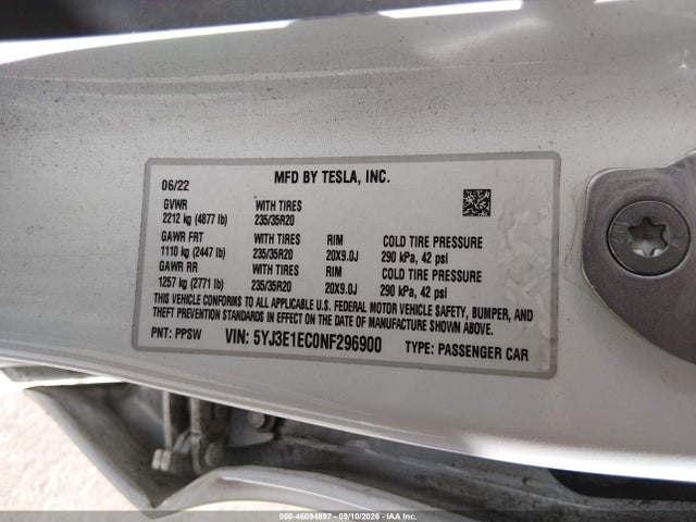 2022 TESLA MODEL 3 PERFORMANCE DUAL MOTOR ALL-WHEEL DRIVE 9
