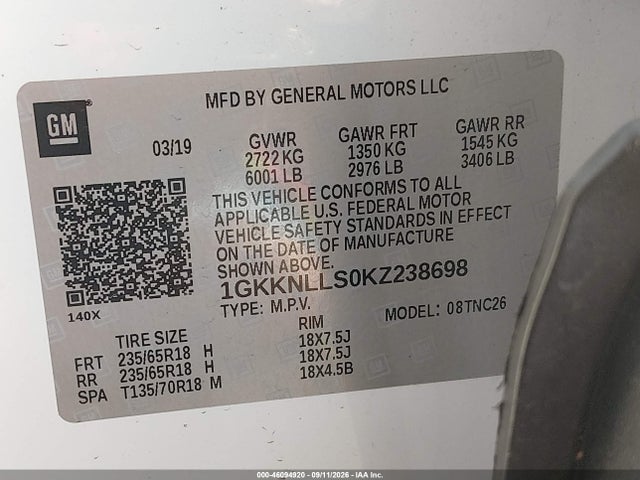 2019 GMC ACADIA SLE-2 9