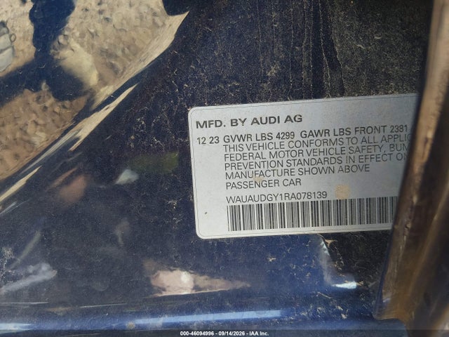 2024 AUDI A3 PREMIUM 40 TFSI FRONT-WHEEL DRIVE S TRONIC photo 9