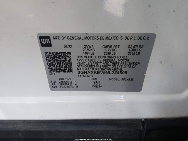 2022 CHEVROLET EQUINOX FWD LT 9