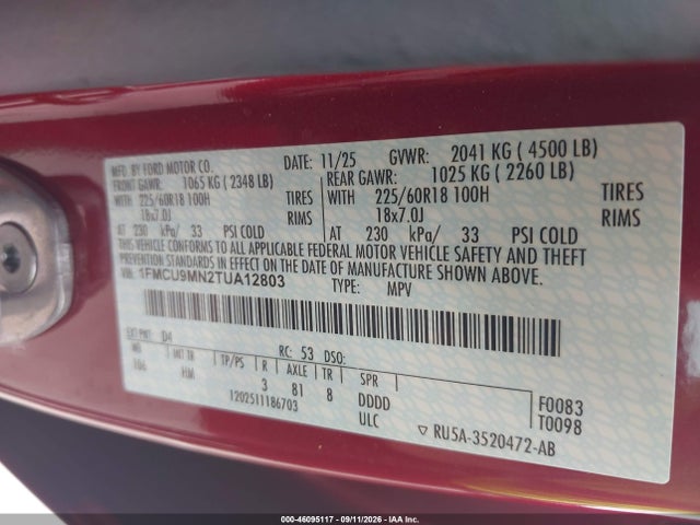 2026 FORD ESCAPE ST-LINE 9