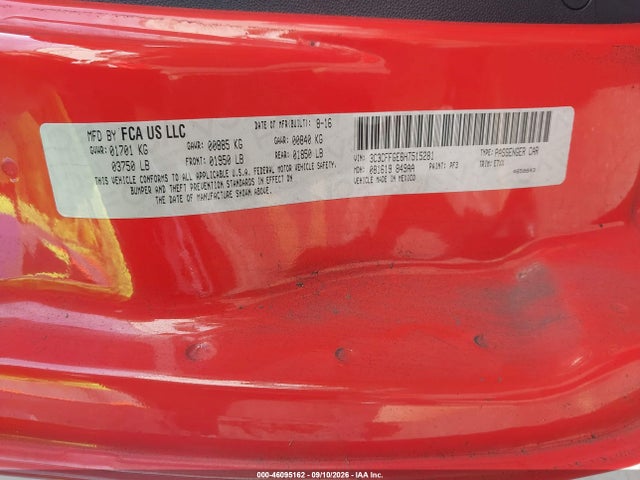 2017 FIAT 500E BATTERY ELECTRIC 9