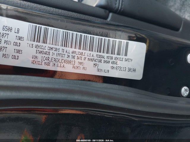 2018 JEEP GRAND CHEROKEE ALTITUDE 4X2 9