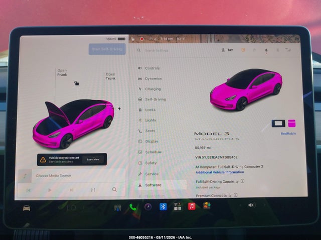 2021 TESLA MODEL 3 STANDARD RANGE PLUS REAR-WHEEL DRIVE 7