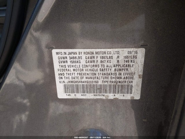 2017 HONDA FIT EX-L 9