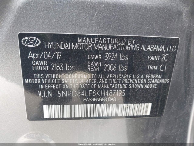 2019 HYUNDAI ELANTRA VALUE EDITION 9
