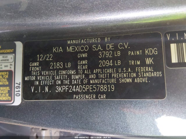 2023 KIA FORTE LXS 9
